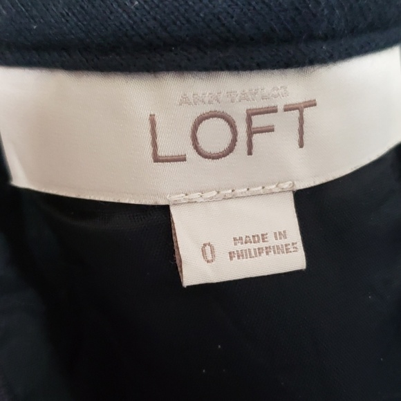 Loft navy white stripe pencil skirt - Picture 6 of 7